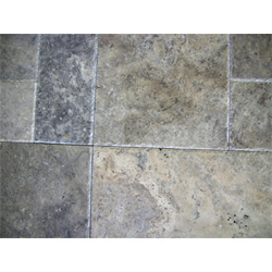 French Pattern with Silver Travertine
